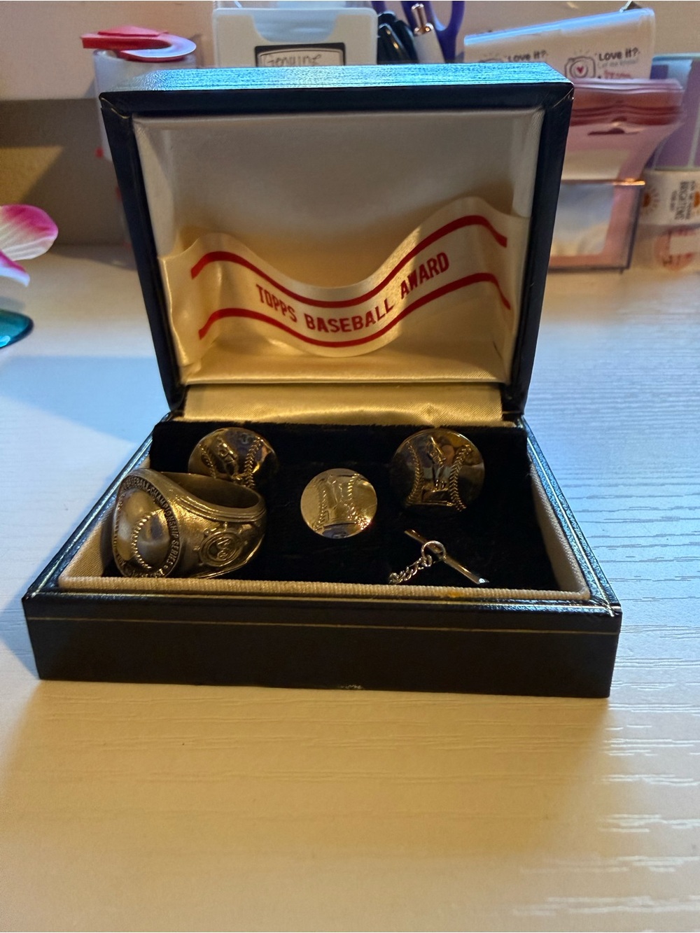 Topps Baseball Award from the 1982 World Championship all STERLING